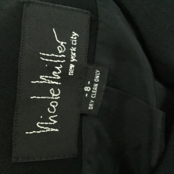 Nicole Miller Vintage Black & White Jacket Checkered Cuffs - Size 8 - Picture 2 of 7